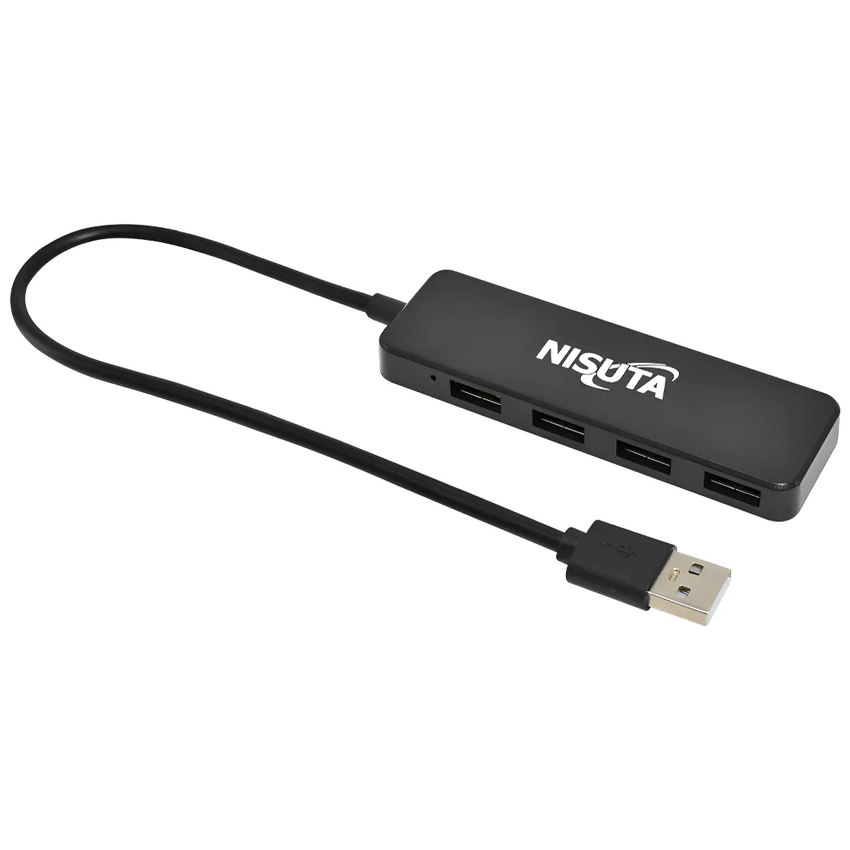 Hub Usb 2.0 4 Puertos Con Switch Individuales Nisuta Ns-Uh0420